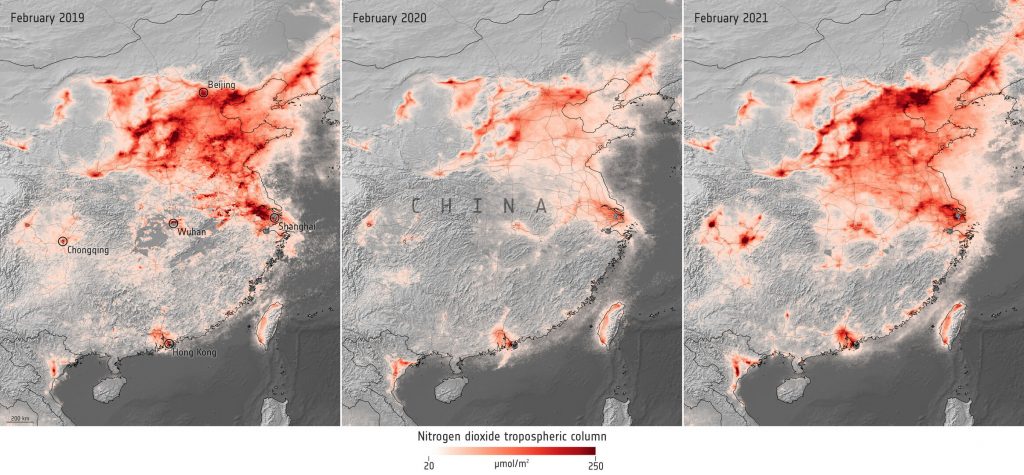 ESA's satellite shows air pollution returning to pre-pandemic levels over China 27 – air-pollution-3