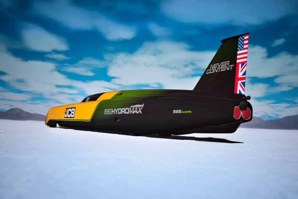 JCB aims to crush the world land speed record with its new 350 mph hydrogen racer 22